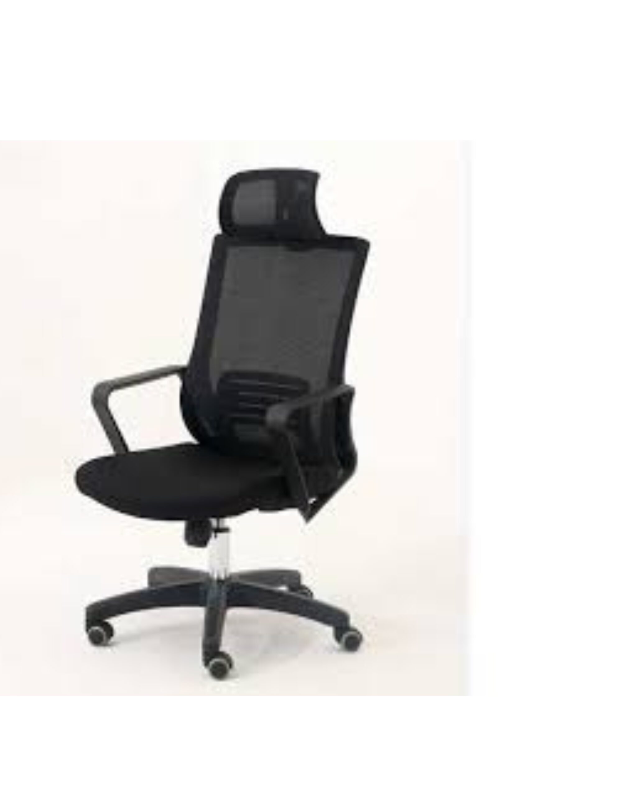 lumbar support mesh executive chair model EC-802 showing rear frame